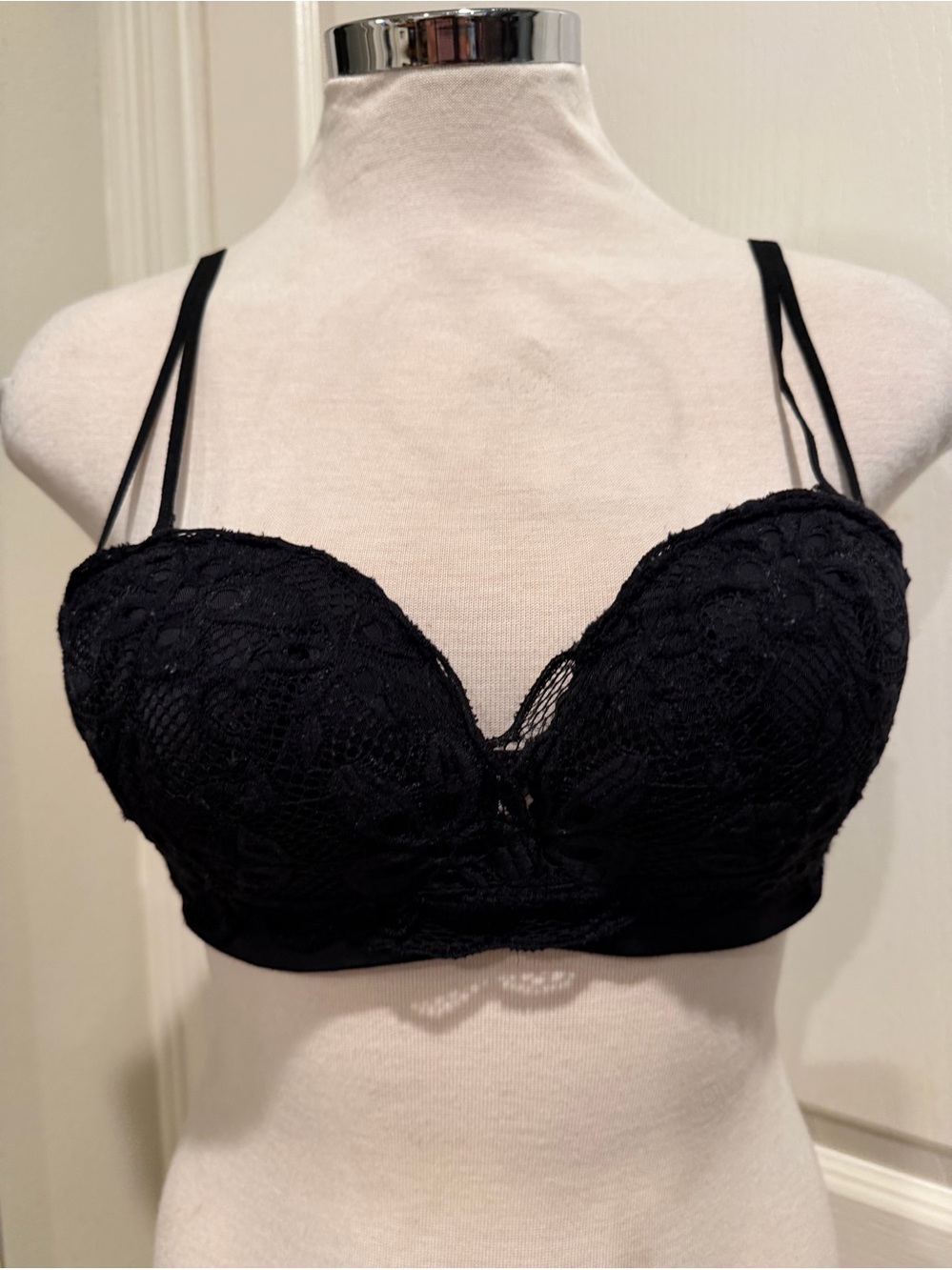 Lace Push-Up Bralette in Black - Women's Intimates